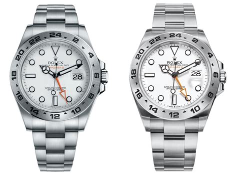 rolex explorer ii 21657 vs 22657|rolex explorer ii size chart.